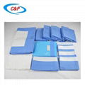 SMS Nonwoven Sterile Craniotomy Surgical Drape Kits