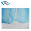 PE Non woven Blue Isolation Gown 4