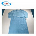 Three Resistance Wood Pulp Surgical Gown With Knitted Cuff