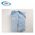 Three Resistance Wood Pulp Surgical Gown With Knitted Cuff