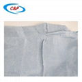 Three Resistance Wood Pulp Surgical Gown With Knitted Cuff