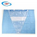 Disposable PP+PE Non woven Under Buttock Drape With Pouch