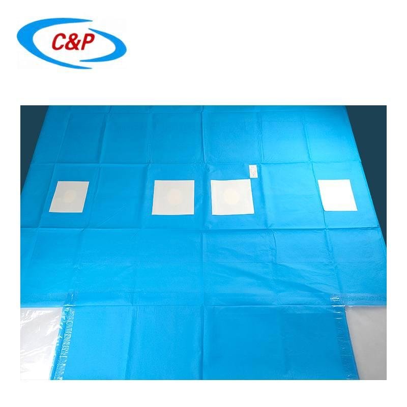 Disposable Sterile Angiography Surgical Drape With Four Hole 2
