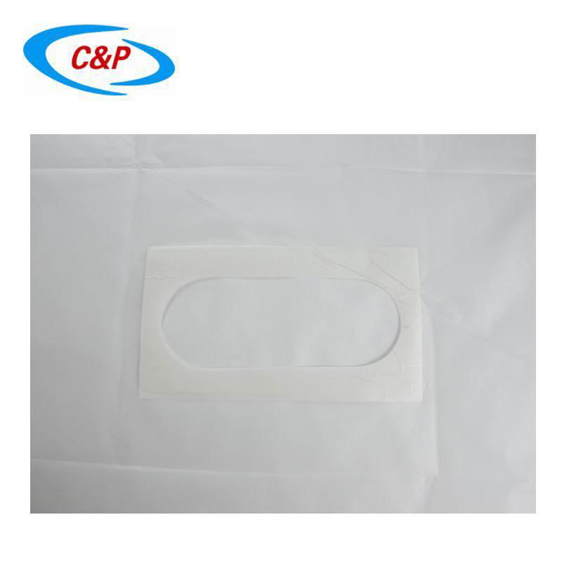 Medical Disposable Transparent PEVA Ophthalmic Drape with adhesive 2
