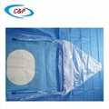Medical Disposable Craniotomy Surgical Drape Sheet With Pouch