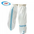 Disposable Microporous Water Resistant Non Woven Boot Cover with Blue Tape