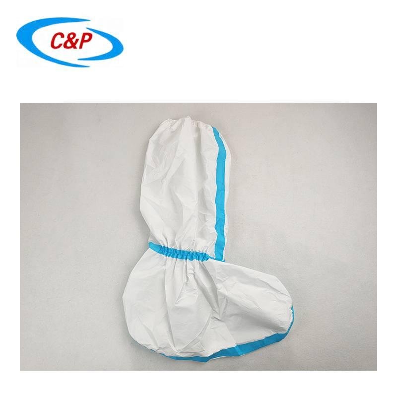 Disposable Microporous Water Resistant Non Woven Boot Cover with Blue Tape 3
