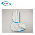 Disposable Microporous Water Resistant Non Woven Boot Cover with Blue Tape