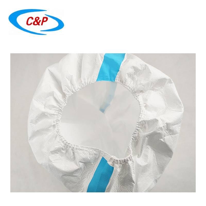 Disposable Microporous Water Resistant Non Woven Boot Cover with Blue Tape 4