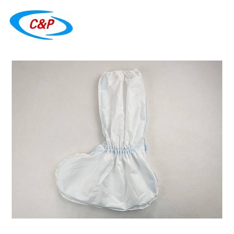 Disposable Microporous Water Resistant Non Woven Boot Cover with Blue Tape 6