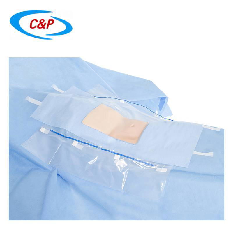 Disposable SMS Laparoscopy Surgery Drape Sheet With Hole 5