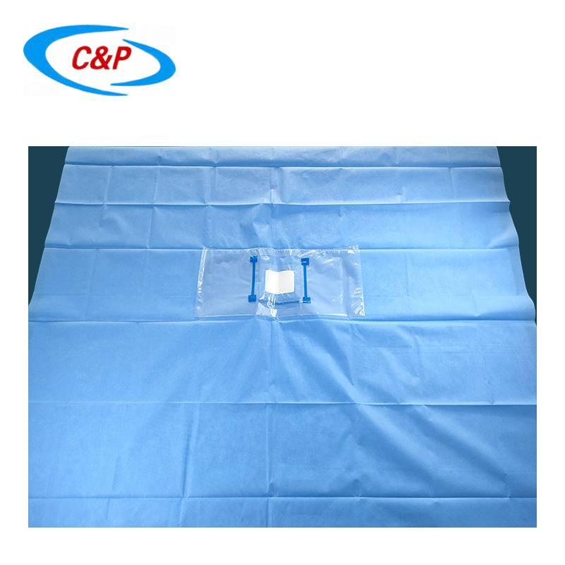 Non woven Surgical Eye Drapes with Fluid Collection Pouches 2