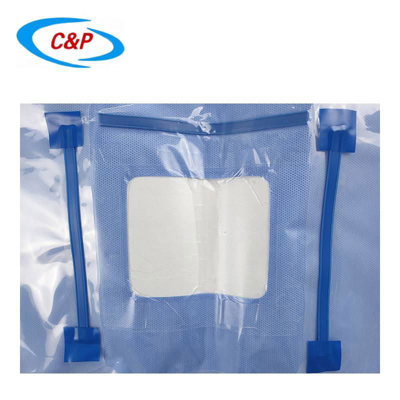 Non woven Surgical Eye Drapes with Fluid Collection Pouches 4
