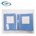 Medical Femoral Angiography Surgical Drapes with Clear PE Panels 5