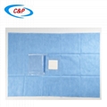 CE ISO Standard Disposable Eye Surgical Drape with Fenestrated Incise and Pouch 3