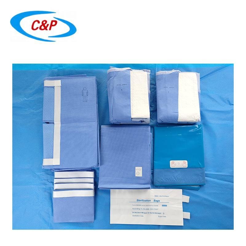 Sterile Medical Laparotomy Procedure Drape pack