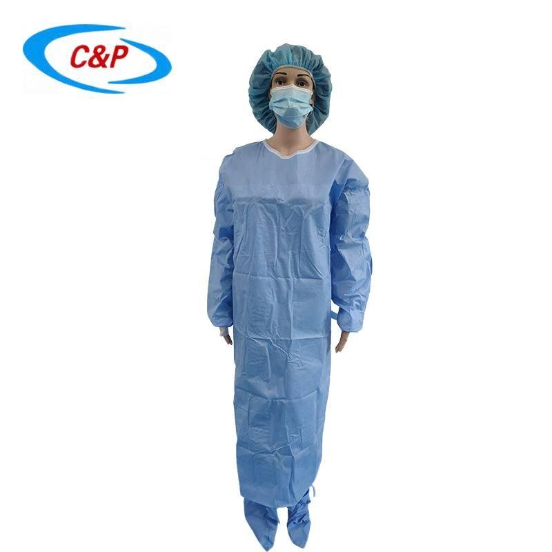 Sterile SMS Reinforced Surgical Gown For Doctor