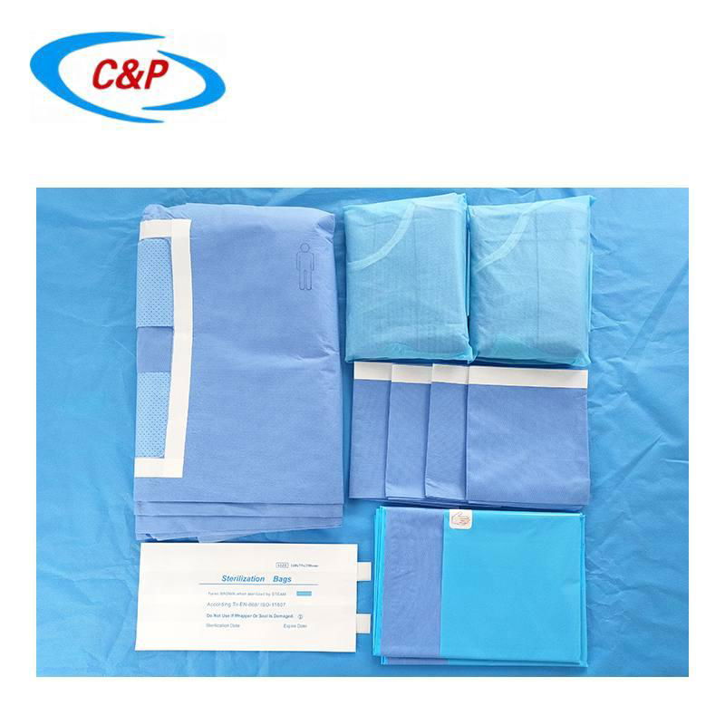 Disposable Surgical Laparotomy Abdominal Drape Pack