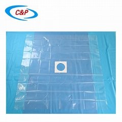 PE Nonwoven Transparent Surgical Fenestrated Sterile Drape with Adhesive