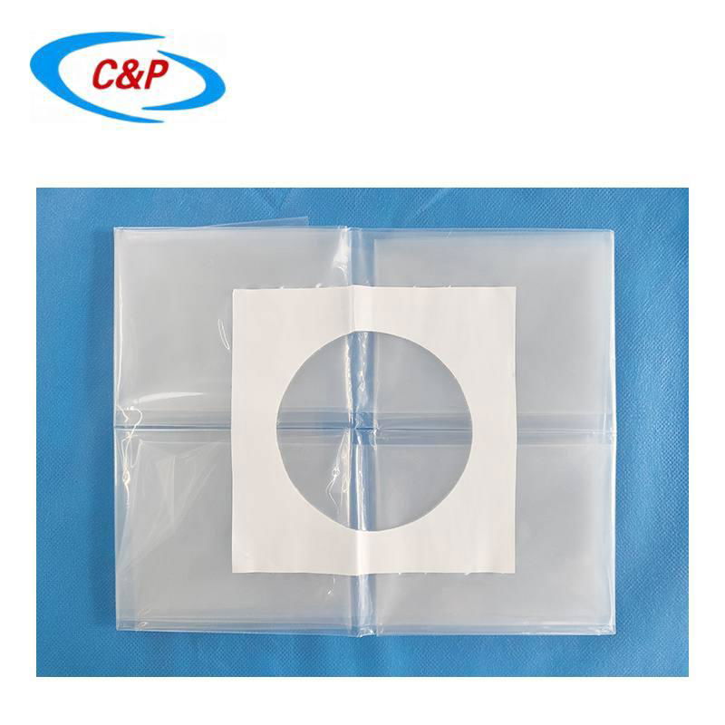 PE Nonwoven Transparent Surgical Fenestrated Sterile Drape with Adhesive 4