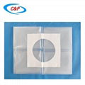 PE Nonwoven Transparent Surgical Fenestrated Sterile Drape with Adhesive 4