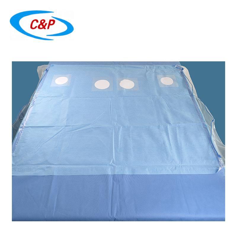 CE ISO13485 Certified Disposable Angiography Drape Pack Blue OEM ODM Accepted 2