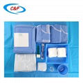 Surgical Disposable Angiography Drape Pack With Transparent Panel OEM