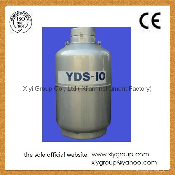 New 10 L Cryogenic Container Liquid Nitrogen LN2 Dewar Tank 