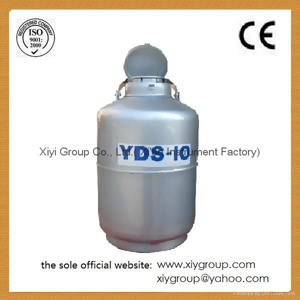 New 10 L Cryogenic Container Liquid Nitrogen LN2 Dewar Tank 