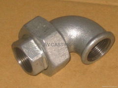 Malleable cast iron pipe fittings DIN EN std 150#