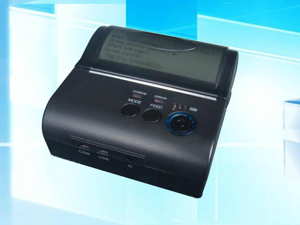 POS-8001 80mm Bluetooth 4.0 thermal printer portable USB bill printer 4