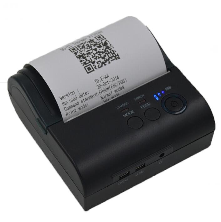 POS-8001 80mm Bluetooth 4.0 thermal printer portable USB bill printer ...