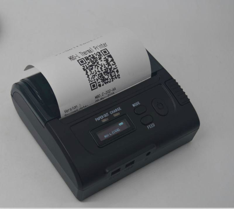 POS-8002 80mm Bluetooth 4.0 thermal printer portable USB bill printer 2