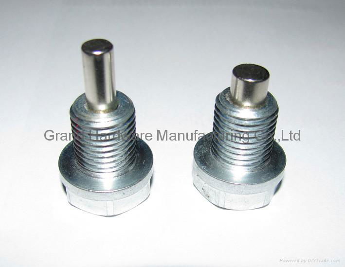 steel oil drain plug with magnet 2