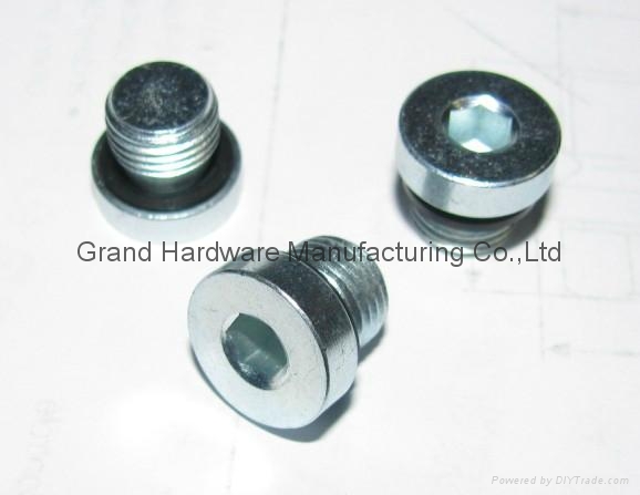 Gear Unit aluminum drain screw plug BSP thread and Metric thread 3