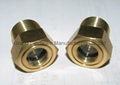 BULL EYE BRASS OIL SIGHT GLASS