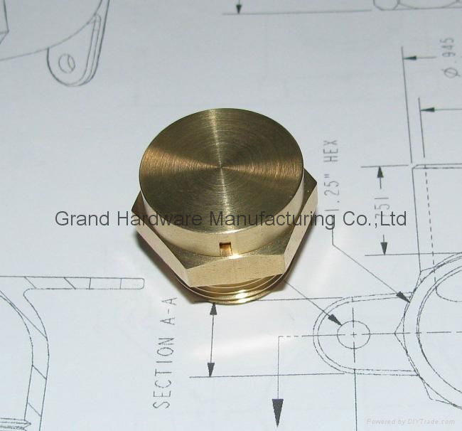 NPT 1/2" Threaded Hydraulic GrandMfg® Brass breather vents plugs 5
