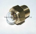 METRIC THREAD BRASS OIL SIGHT GLASS