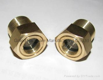  Motor Air Compressor Oil level sight plug glass 5