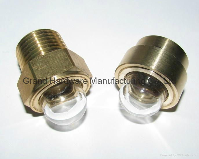 GM-HDG12 GM-HDG38 Domed oil sight glass Plugs G1/2" 5