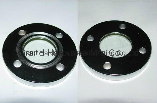 Flange oil sight glass