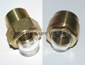 NPT1/2 Coolant Tank And Reservoir Domed shape Brass oil sight glass GM-HDN12