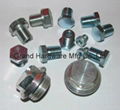 Steel oil drain sump plug 3