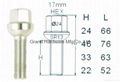 Automotive wheel bolts 4