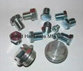 hydraulic hex head fitting steel plugs