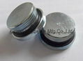 Hollow steel plugs