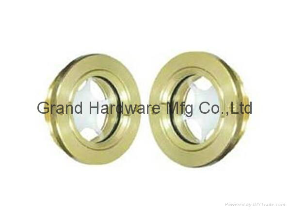 High voltage tranformer Brass G1-1/2" Circular window oil sight glass Ölschaug   2