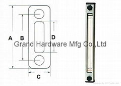 Hydraulic oil level indicator with level marks