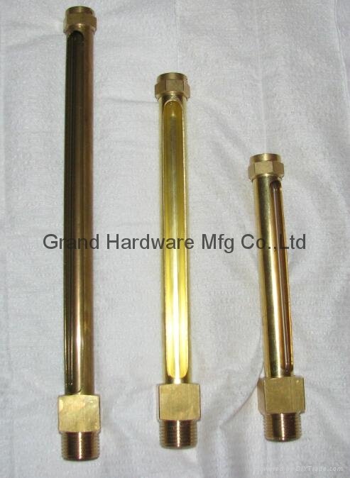 straight brass oil level sight gauges