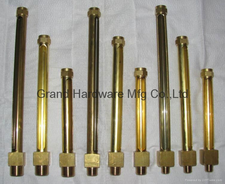 male thread brass tube oil level gauge Ölschauglas 2